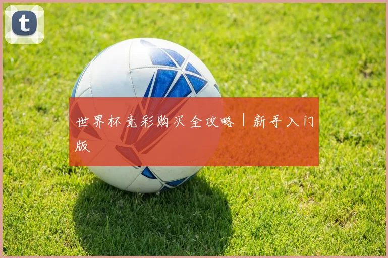 世界杯竞彩购买全攻略｜新手入门版